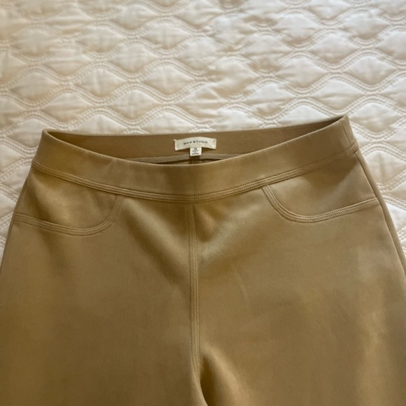 Max Studio Tan Faux Suede Leggings Size M - Picture 13 of 13